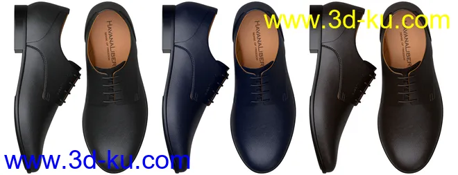 HL Derby Shoe for Genesis 8 and 8.1 Males模型的图片5