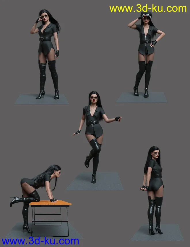 Hot and Smokey Poses for Genesis 8.1 Female模型的图片2