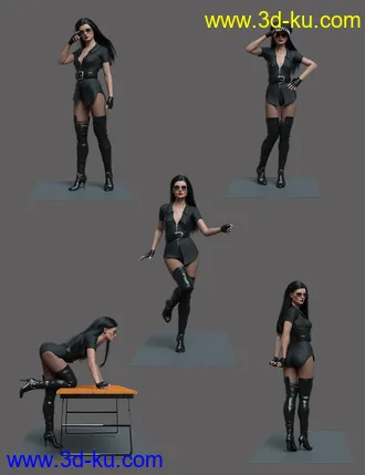 3D打印模型Hot and Smokey Poses for Genesis 8.1 Female的图片