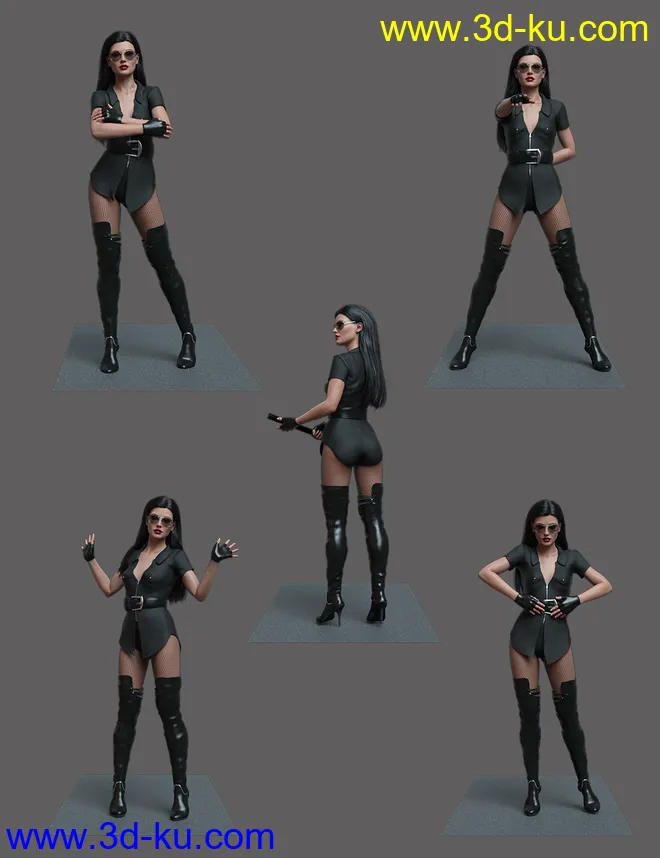 Hot and Smokey Poses for Genesis 8.1 Female模型的图片3