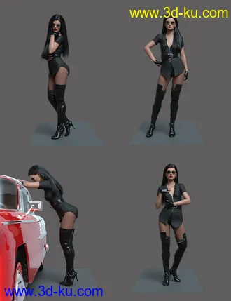 3D打印模型Hot and Smokey Poses for Genesis 8.1 Female的图片