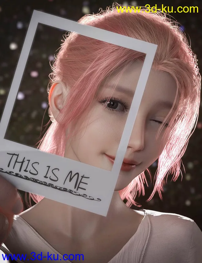 Hotba Hair for Genesis 8 and 8.1 Females模型的图片3