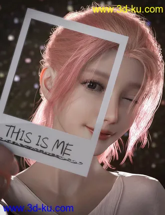 3D打印模型Hotba Hair for Genesis 8 and 8.1 Females的图片