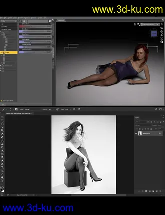 3D打印模型How To Render Beautiful Legs的图片