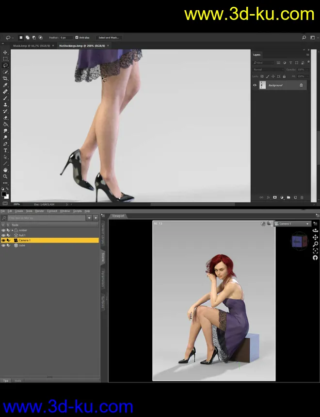 How To Render Beautiful Legs模型的图片6