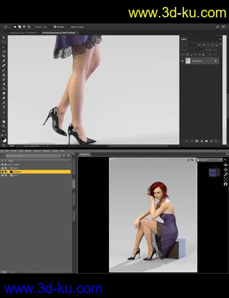 3D打印模型How To Render Beautiful Legs的图片