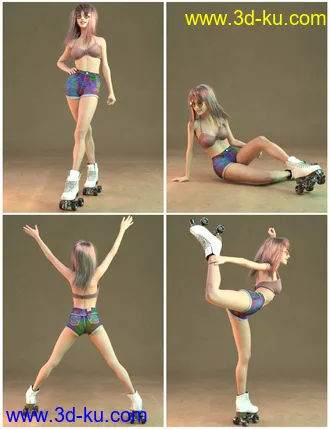 3D打印模型IGD Flow Poses for Genesis 8 Female的图片