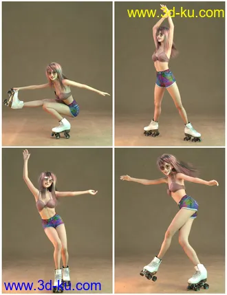 3D打印模型IGD Flow Poses for Genesis 8 Female的图片