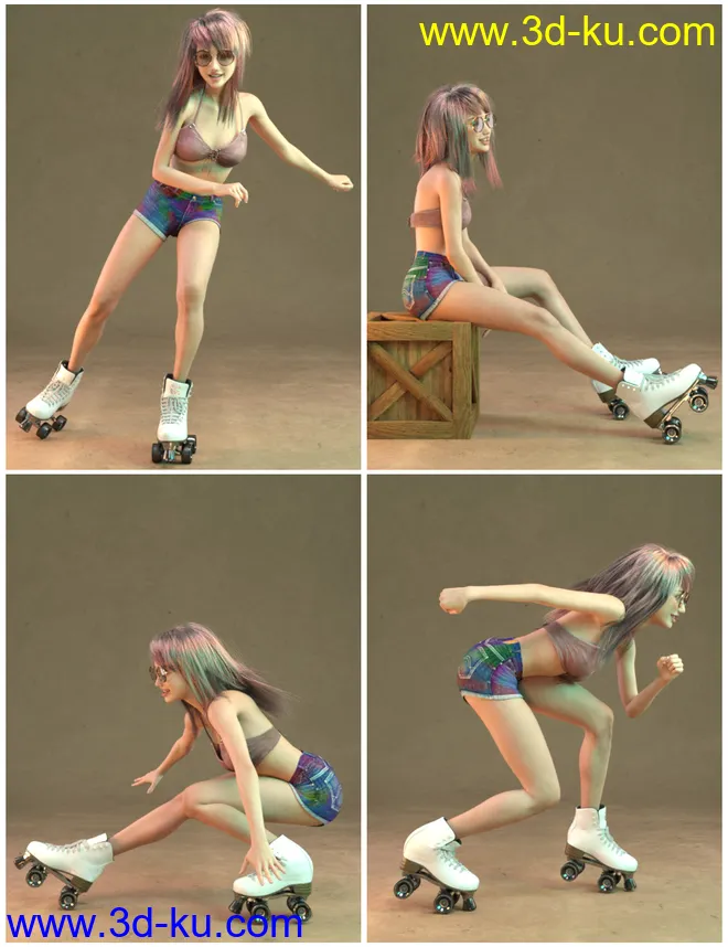 IGD Flow Poses for Genesis 8 Female模型的图片5