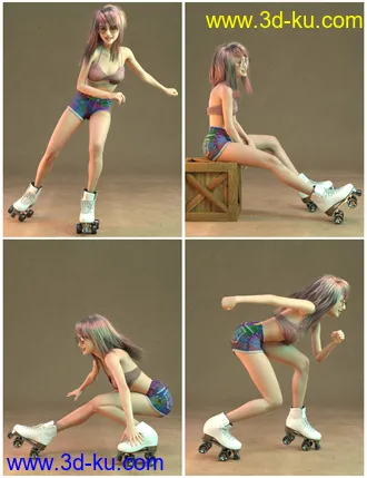 3D打印模型IGD Flow Poses for Genesis 8 Female的图片