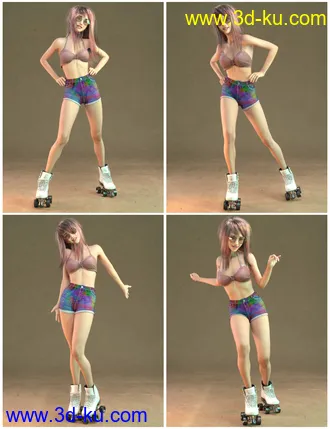 3D打印模型IGD Flow Poses for Genesis 8 Female的图片