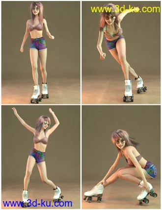 3D打印模型IGD Flow Poses for Genesis 8 Female的图片