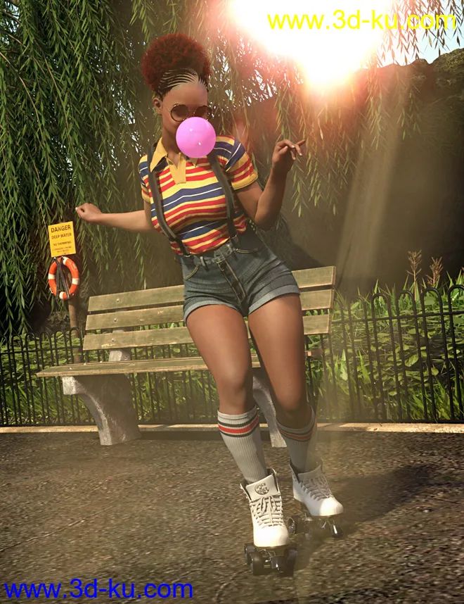 IGD Flow Poses for Genesis 8 Female模型的图片8