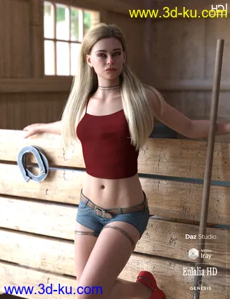 3D打印模型Ingeborg HD For Genesis 8 Female的图片
