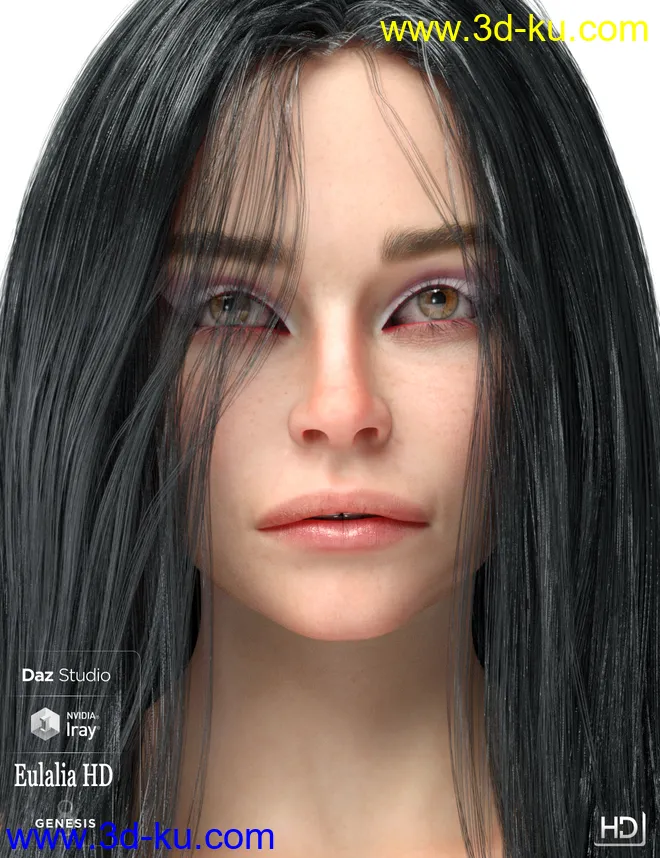 Ingeborg HD For Genesis 8 Female模型的图片5