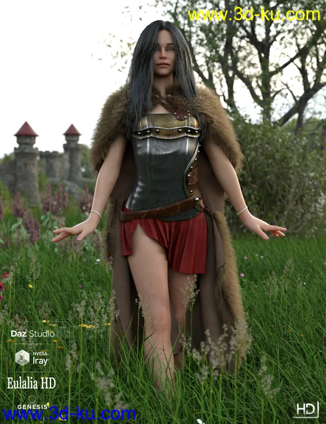 Ingeborg HD For Genesis 8 Female模型的图片13