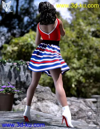 3D打印模型Inocencia Dress Texture Pack的图片