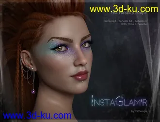 3D打印模型INSTAGLAM'R IRAY Magic MakeUp Genesis 8, 8.1 & 3的图片