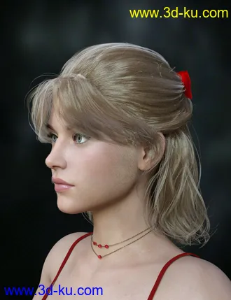 3D打印模型Isabel Casual Hair for Genesis 8 Females的图片