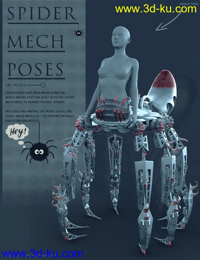 Itsy Bitsy Poses for the Spider Mech模型的图片1
