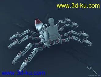 3D打印模型Itsy Bitsy Poses for the Spider Mech的图片