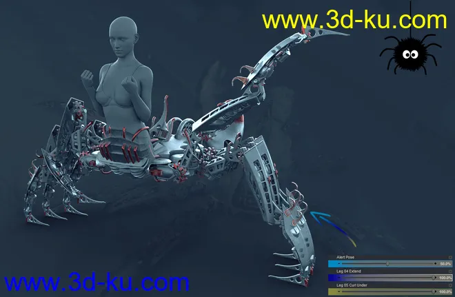 Itsy Bitsy Poses for the Spider Mech模型的图片5