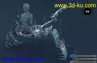 3D打印模型Itsy Bitsy Poses for the Spider Mech的图片