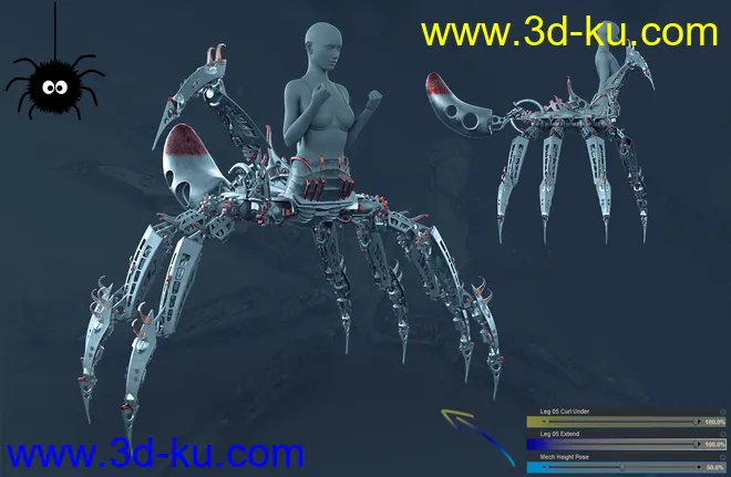 Itsy Bitsy Poses for the Spider Mech模型的图片7
