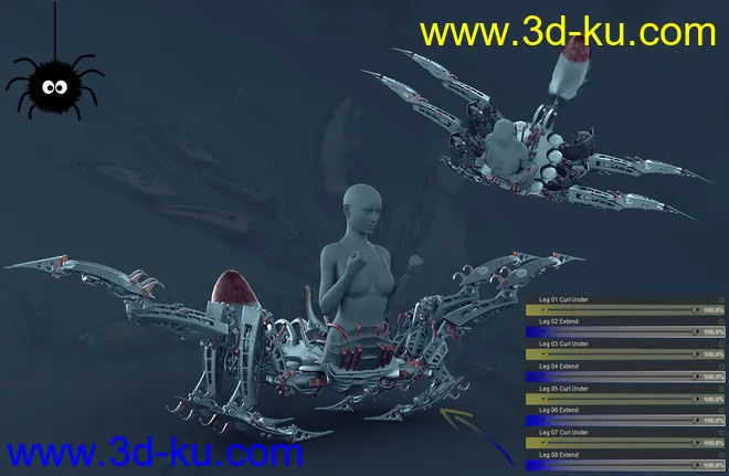 Itsy Bitsy Poses for the Spider Mech模型的图片8