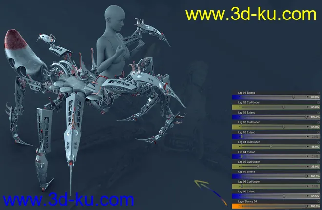 Itsy Bitsy Poses for the Spider Mech模型的图片10