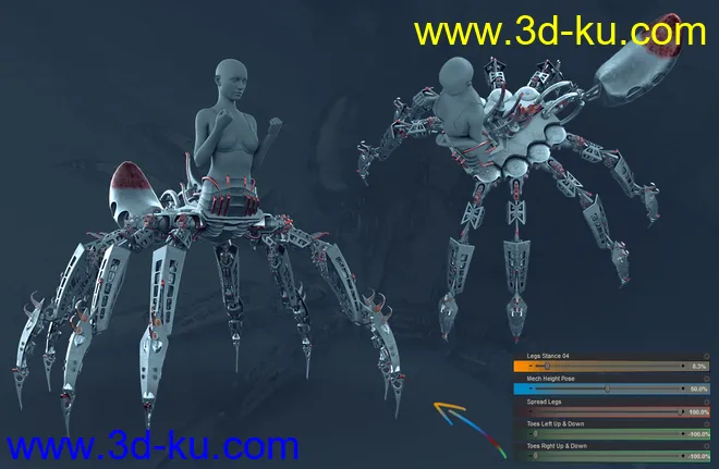 Itsy Bitsy Poses for the Spider Mech模型的图片11