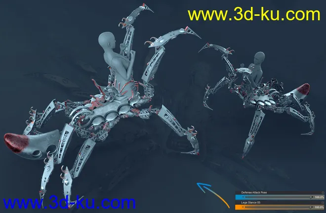 Itsy Bitsy Poses for the Spider Mech模型的图片12
