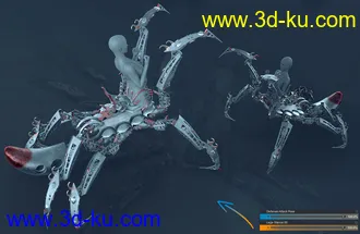 3D打印模型Itsy Bitsy Poses for the Spider Mech的图片