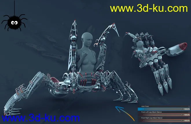 Itsy Bitsy Poses for the Spider Mech模型的图片13