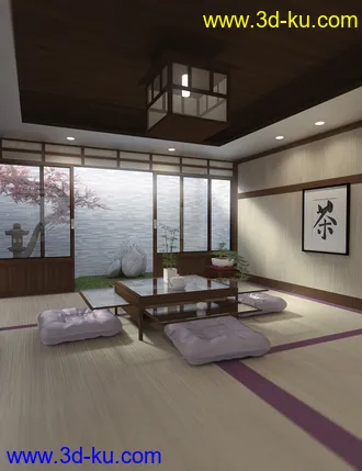 3D打印模型Japanese Dining Room的图片