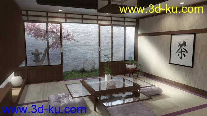 Japanese Dining Room模型的图片2