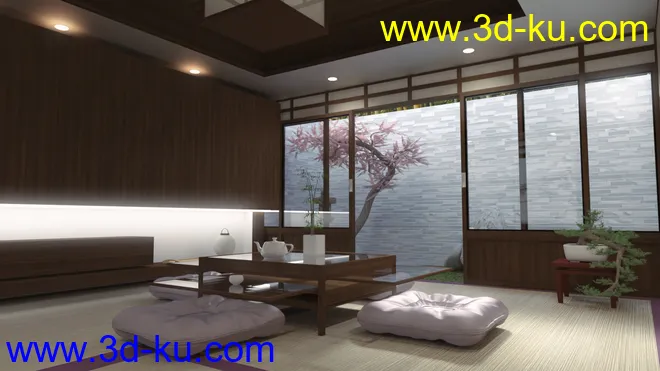 Japanese Dining Room模型的图片3