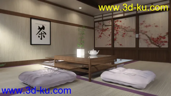 Japanese Dining Room模型的图片5