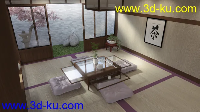 Japanese Dining Room模型的图片6