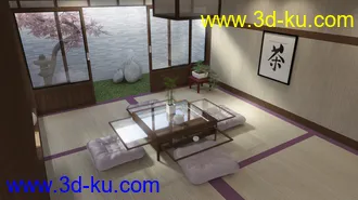 3D打印模型Japanese Dining Room的图片