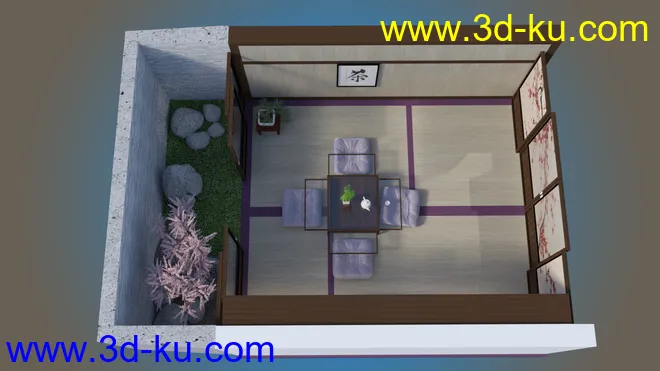 Japanese Dining Room模型的图片7