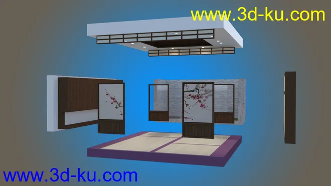 Japanese Dining Room模型的图片8
