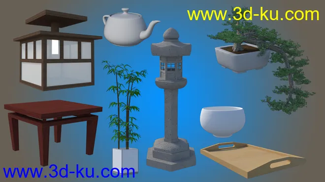 Japanese Dining Room模型的图片9