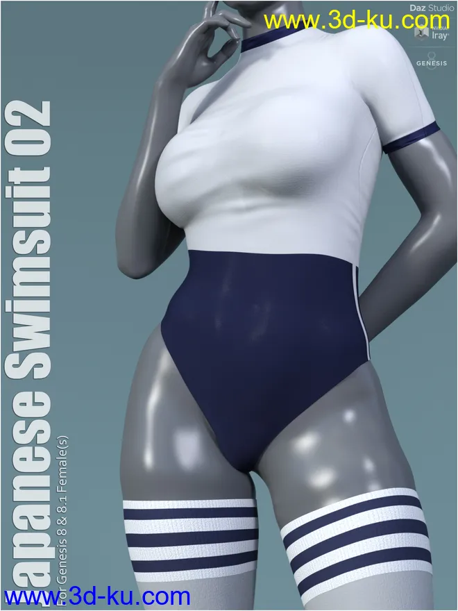 Japanese Swimsuit 02模型的图片1