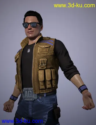 3D打印模型Johnny Cage Mortal Kombat 11的图片