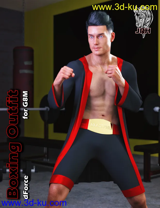 JRH dForce Boxing Outfit for G8M模型的图片1