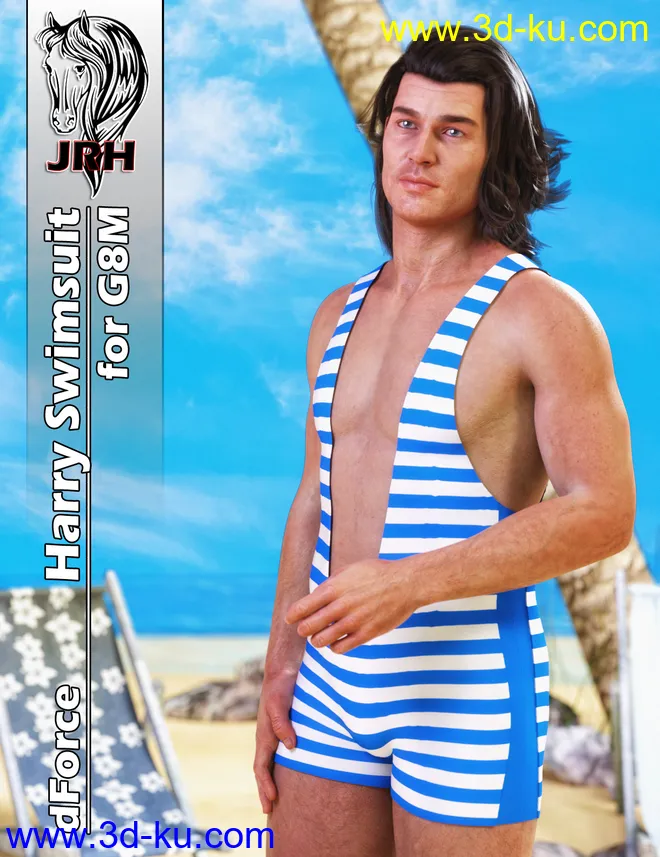JRH dForce Harry Swimsuit for G8M模型的图片1