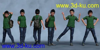 3D打印模型Just Kayden Poses for Kayden HD 8.1的图片