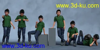 3D打印模型Just Kayden Poses for Kayden HD 8.1的图片