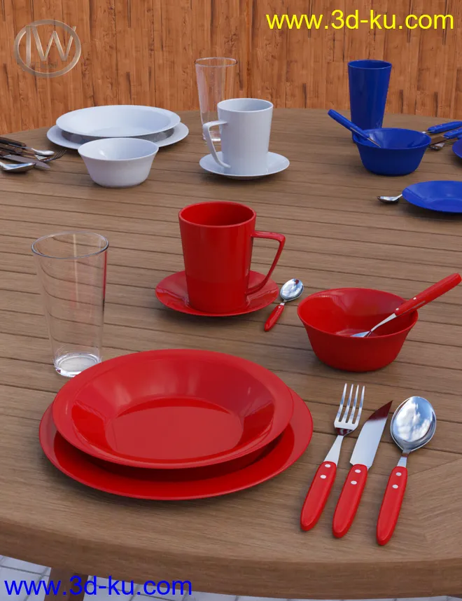 JW Dinnerware Set模型的图片1